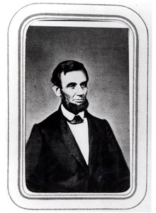 Portret van Abraham Lincoln door American Photographer