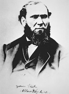 Portret van Allan Pinkerton, oprichter van Pinkerton