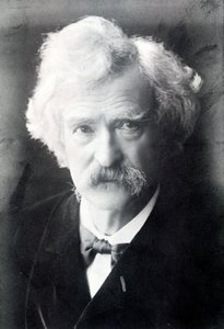 Portret van Mark Twain (1835 - 1910)
