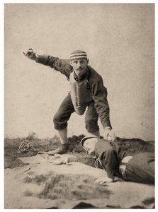 Portret van Paul Cook, Louisville Colonels door American Photographer