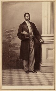 Portret van een man,jaren 1860 (foto) door American Photographer