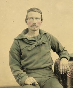 Portret van een matroos in Union-uniform, ca. 1861