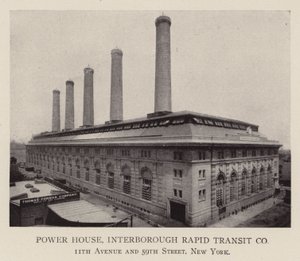 Centrale, Interborough Rapid Transit Co door American Photographer