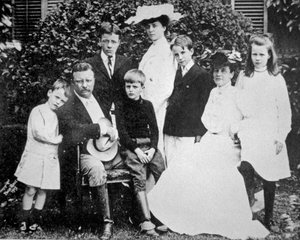 President Theodore Roosevelt met zijn vrouw en familie door American Photographer