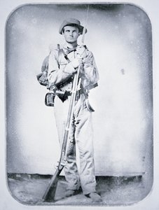 Soldaat Thomas Taylor, Confederate Army door American Photographer