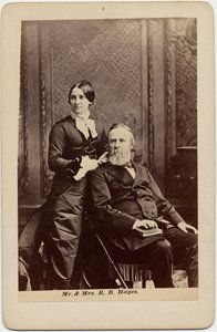 Rutherford Birchard Hayes (1822-93), 19e president van de VS, en Lucy Ware Webb Hayes (1831-89), zijn vrouw