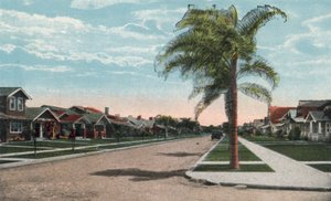 San Diego, Californië: Residence Street (kleurenfoto) door American Photographer