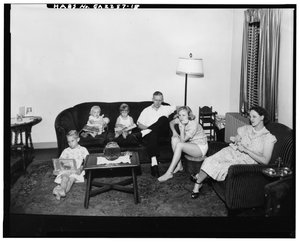 Techwood Homes (Openbare Huisvesting), begrensd door North Avenue, Parker Street, William Street & Lovejoy Street, Atlanta, Fulton County, GA, ca. 1940