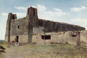 De Oude Kerk, Pueblo van Acoma, New Mexico door American Photographer