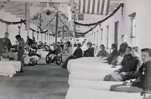 Afdeling in Armory Square Hospital, Washington DC, c.1865 door American Photographer