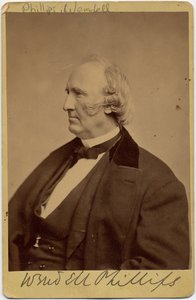 Wendell Phillips (1811-84), Amerikaanse abolitionist en pleitbezorger voor inheemse Amerikanen door American Photographer