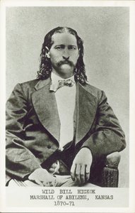 Wild Bill Hickok, revolverheld, gokker en wetsdienaar van het Amerikaanse Westen