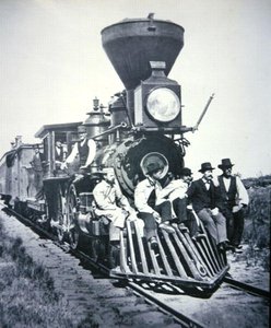 Arbeiders op de Chicago, Milwaukee & St Paul Railway Company, ca. 1875