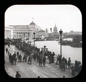 Wereldtentoonstelling van Chicago: buitenaanzicht, 1893 door American Photographer
