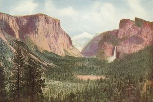 Yosemite Valley, Californië, Algemeen Uitzicht vanaf Artists Point door American Photographer