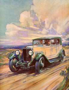 Een Roadster uit de Jaren 1920 die over een Zandweg Raast