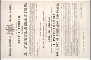 Een proclamatie voor een dag van vernedering en gebed, 28 juli 1864 door American School