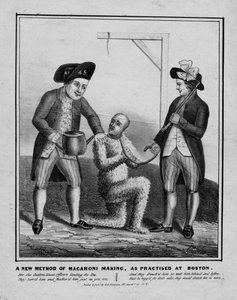 Een nieuwe methode van macaroni maken, zoals beoefend in Boston, ca. 1836 door American School