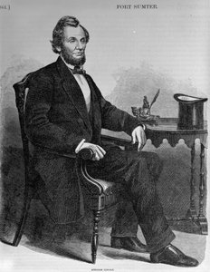 Abraham Lincoln, uit Harpers Pictorial History of the Civil War door American School
