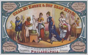 Advertentie voor Charles McKeone & Son Soap Manufacturing Company, Philadelphia, Pennsylvania, USA door American School
