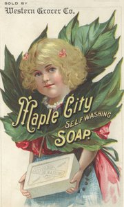 Advertentie voor Maple City Self Washing Soap, c.1880 door American School