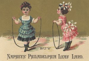 Advertentie voor Napheys Philadelphia Leaf Lard, c.1880