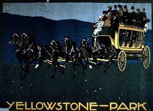 Advertentie voor Yellowstone Park