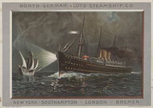 Advertentie voor de North German Lloyd Steamship Company