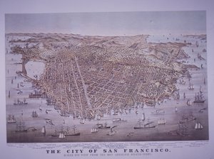 Luchtfoto van San Francisco, Californië, VS door American School