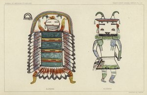 Alosaka (kleurenlitho) door American School