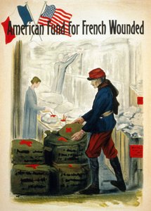 Amerikaanse fondsen voor de Franse oorlogswonden - ca. 1917 door American School