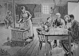 Amerikaanse boerderij door American School