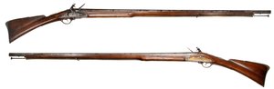 Amerikaans officier fusil gemaakt door Elijah Buel voor een officier van de Connecticut Militie door American School