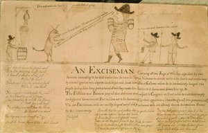 Een Accijnsambtenaar, c.1790 door American School