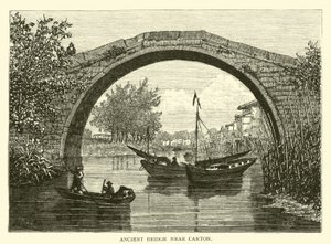 Oude brug bij Canton