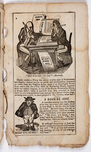 En als we falen - falen we! Macbeth, pagina 7 uit Eltons Comic All-my-nack, 1838 door American School