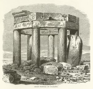 Arabische tempel in Baalbek door American School