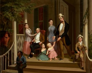Ashe-Moses Familie Groep, ca. 1845 door American School