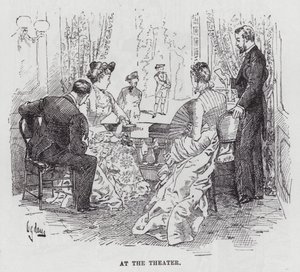 In het Theater (gravure) door American School
