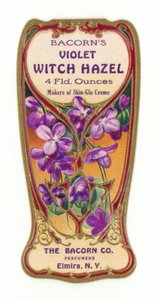 Bacorns Violet Witch Hazel Label