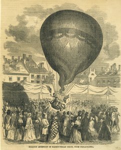 Ballonopstijging van Mademoiselle Delon, Uit Philadelphia