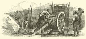 Batterij voor Petersburg, juni 1864 door American School