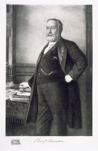 Benjamin Harrison (1833-1901), 23e president van de Verenigde Staten van Amerika door American School