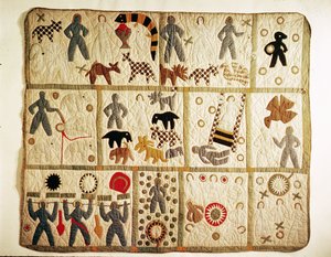 Bijbelse quilt, Virginia (katoen met applicatie) door American School