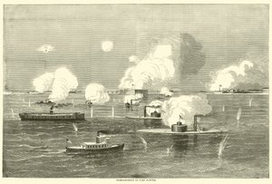 Bombardement van Fort Sumter, april 1863