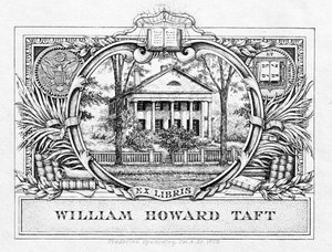 Boekplaat van president William H. Taft (1857-1930) 1909 door American School