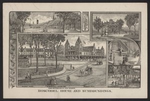 Boscobel House en omgeving door American School