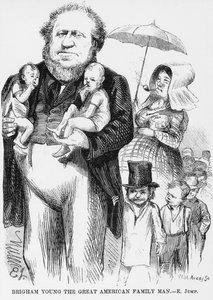 Brigham Young (1801-77) de grote Amerikaanse familieman door American School