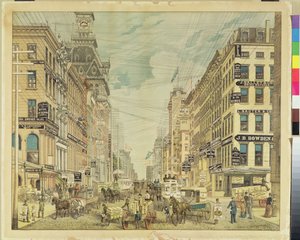 Broadway en Maiden Lane door American School