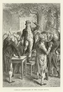 Camille Desmoulins in het Palais Royal door American School